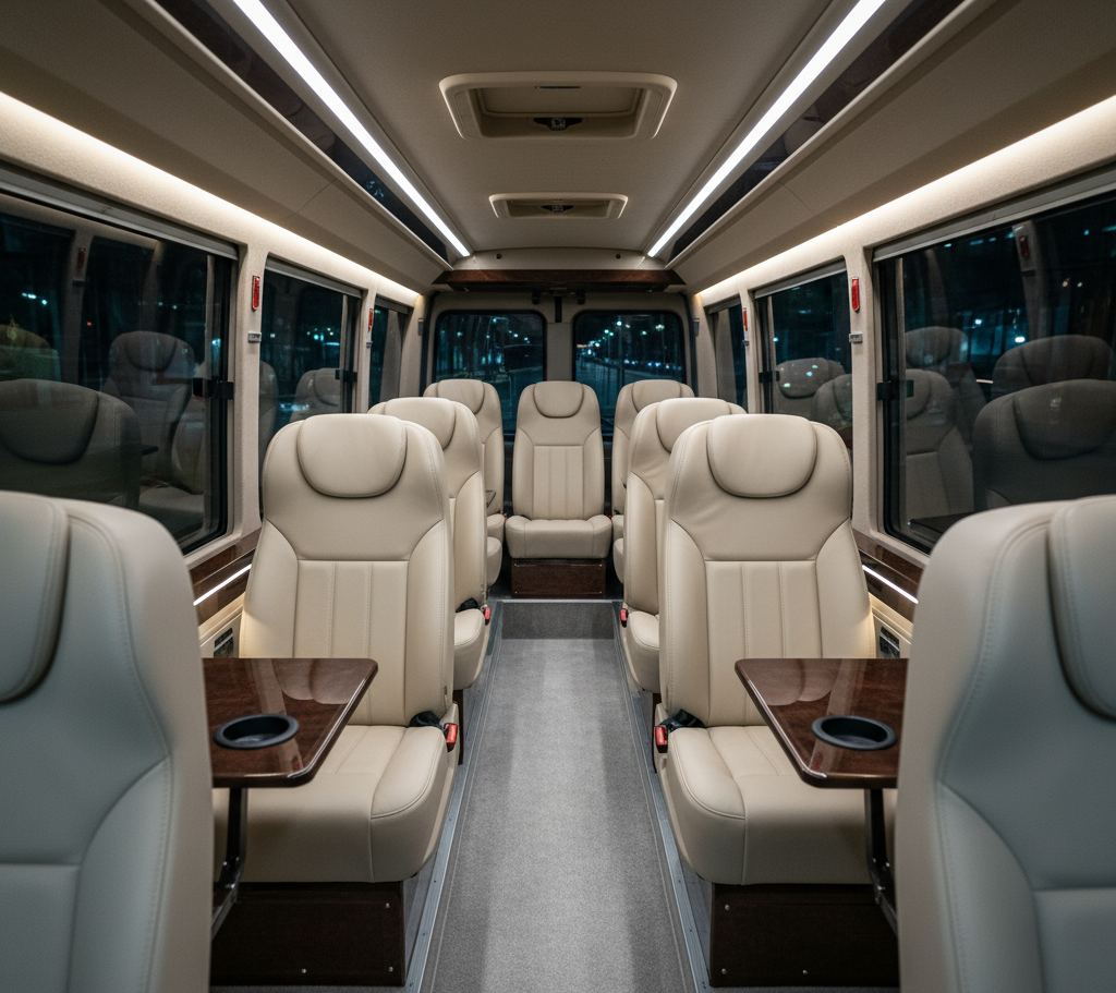 Corporate event shuttle service Zurich — Mercedes fleet for conference transport Switzerland