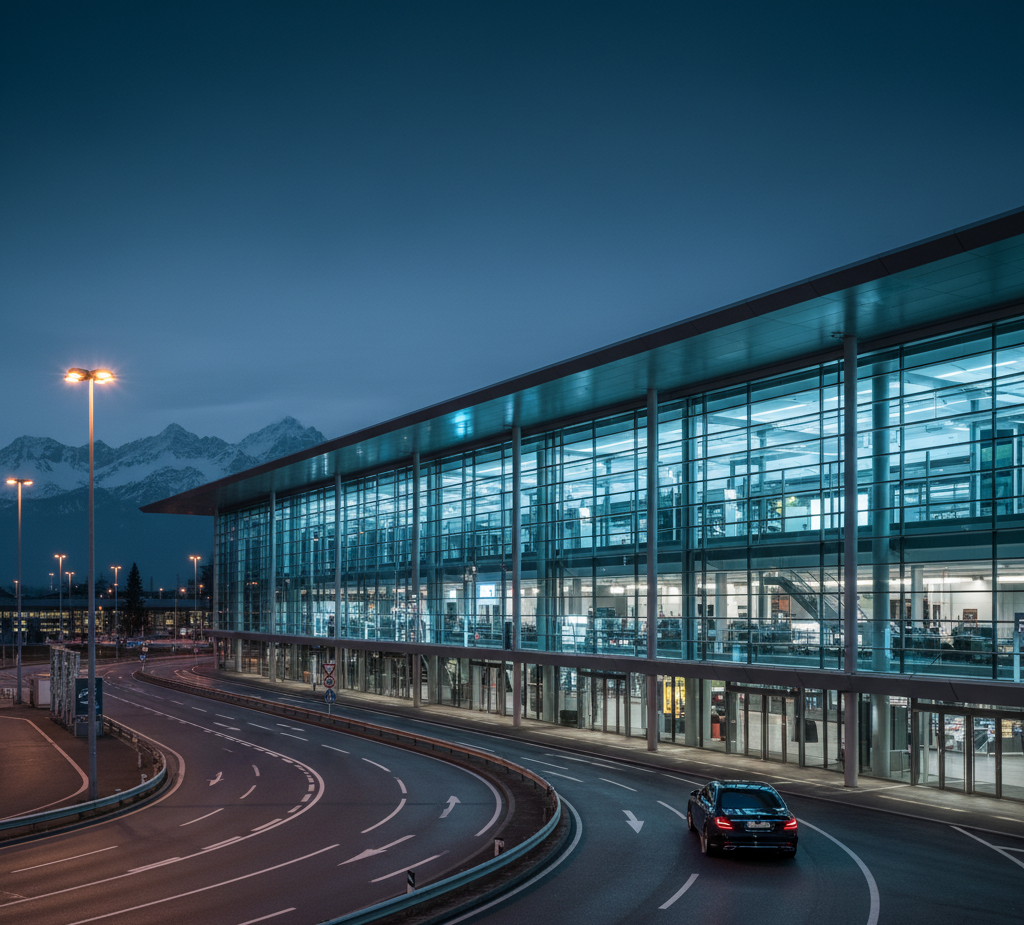 Private limousine transfer Zurich to Zurich Airport (ZRH) — chauffeur service Switzerland