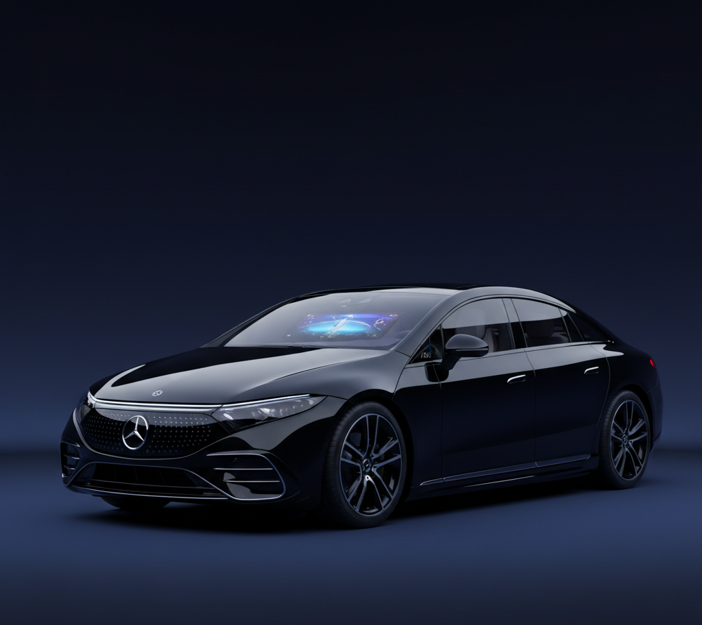 Mercedes EQS chauffeur car — Electric Executive Sedan Zurich limousine service